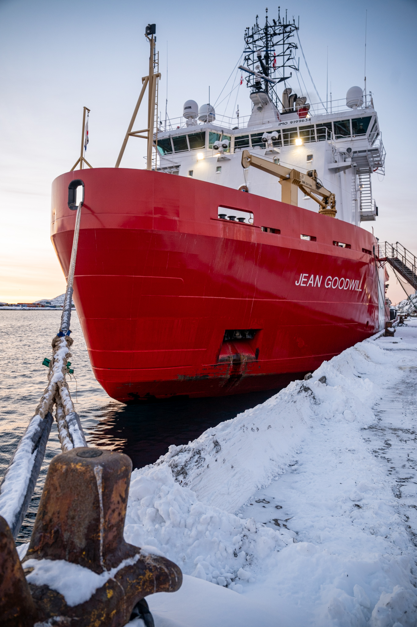 CCGS Jean Goodwill docked in Nuuk.