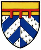 Armoiries brisées de Marie Éva Jeannine Ginette Lavigne, fille de Joseph Albert Guy Rosaire Lavigne