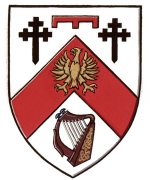 Armoiries brisées de Daniel Joseph Krongold Kennedy, fils de John Joseph Fitzpatrick Kennedy