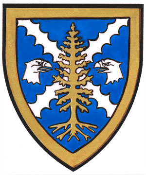 Armoiries brisées de Nathaniel Ryan Bartie, fils de Daniel Thomas Bartie