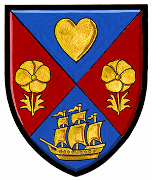 Armoiries brisées d’Isla Madge Clark, enfant d’Alan Bruce Clark