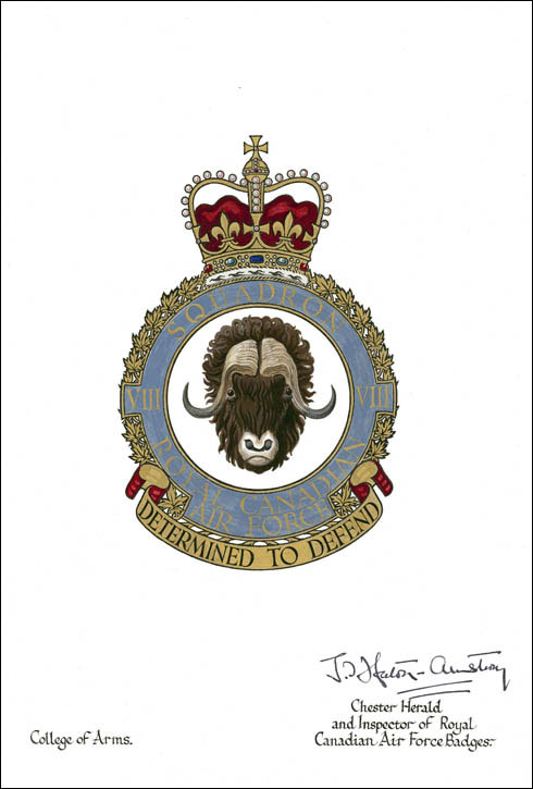 Lettres patentes confirmant le blasonnement de l'insigne du No. 8 (Bomber Reconnaissance) Squadron