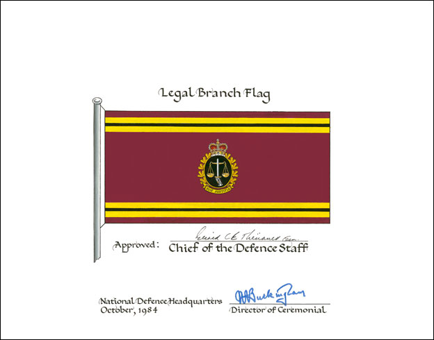 Letters patent confirming the heraldic emblems of the Legal Branch