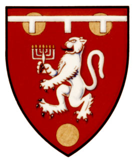 Armoiries brisées de Paul Jeffrey Finestone, fils de Bernard Julius Finestone