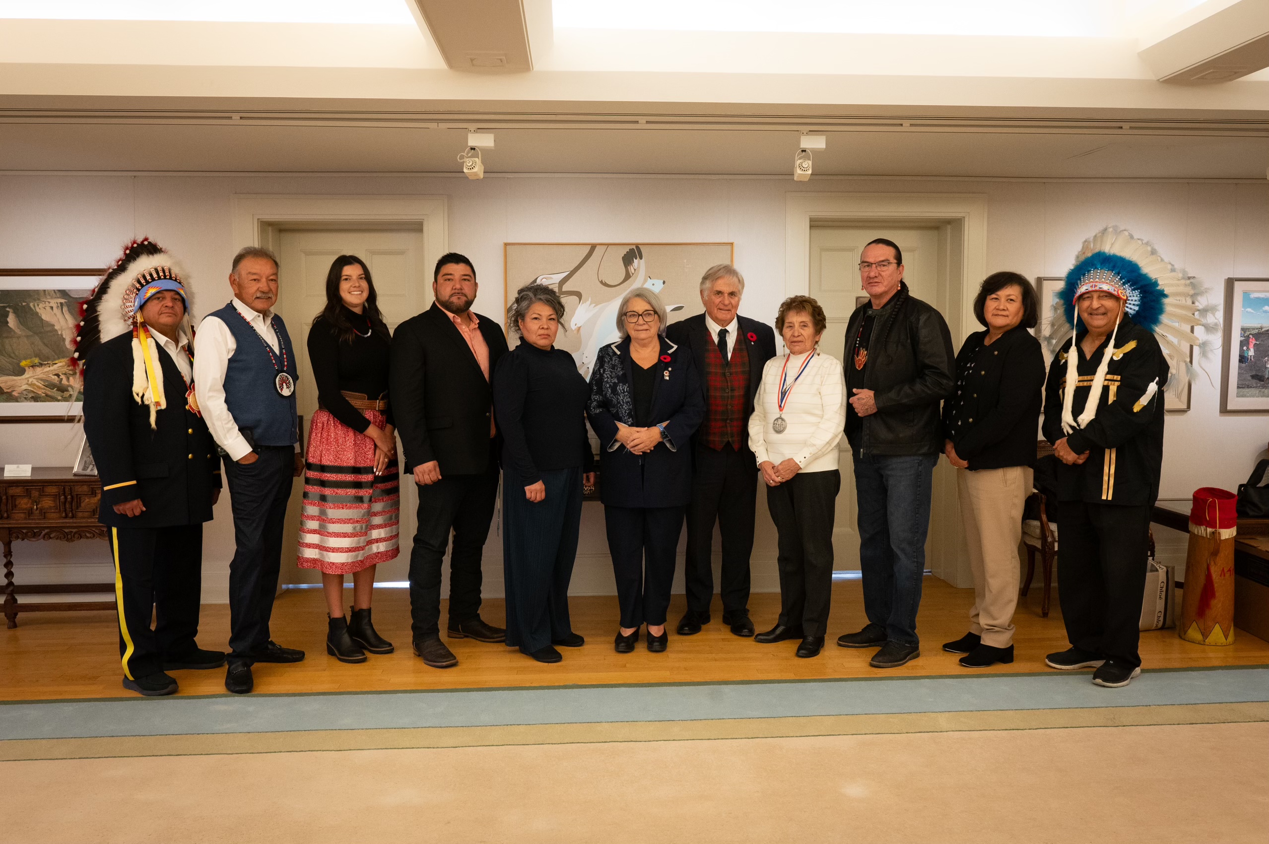 A group photo with Governor General Mary Simon.