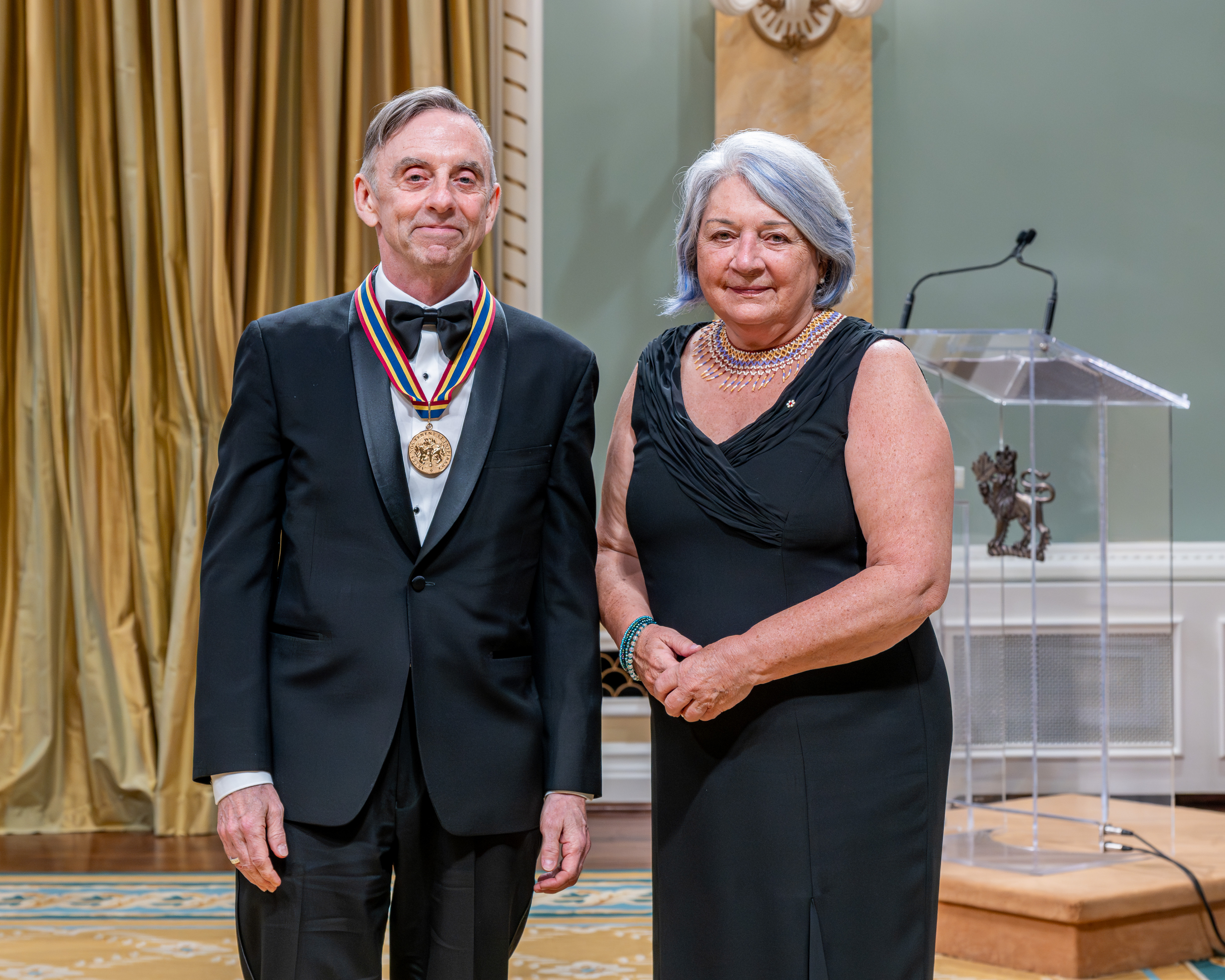 Governor General Mary Simon Governor General Performing Arts laureate Sylvain Émard.