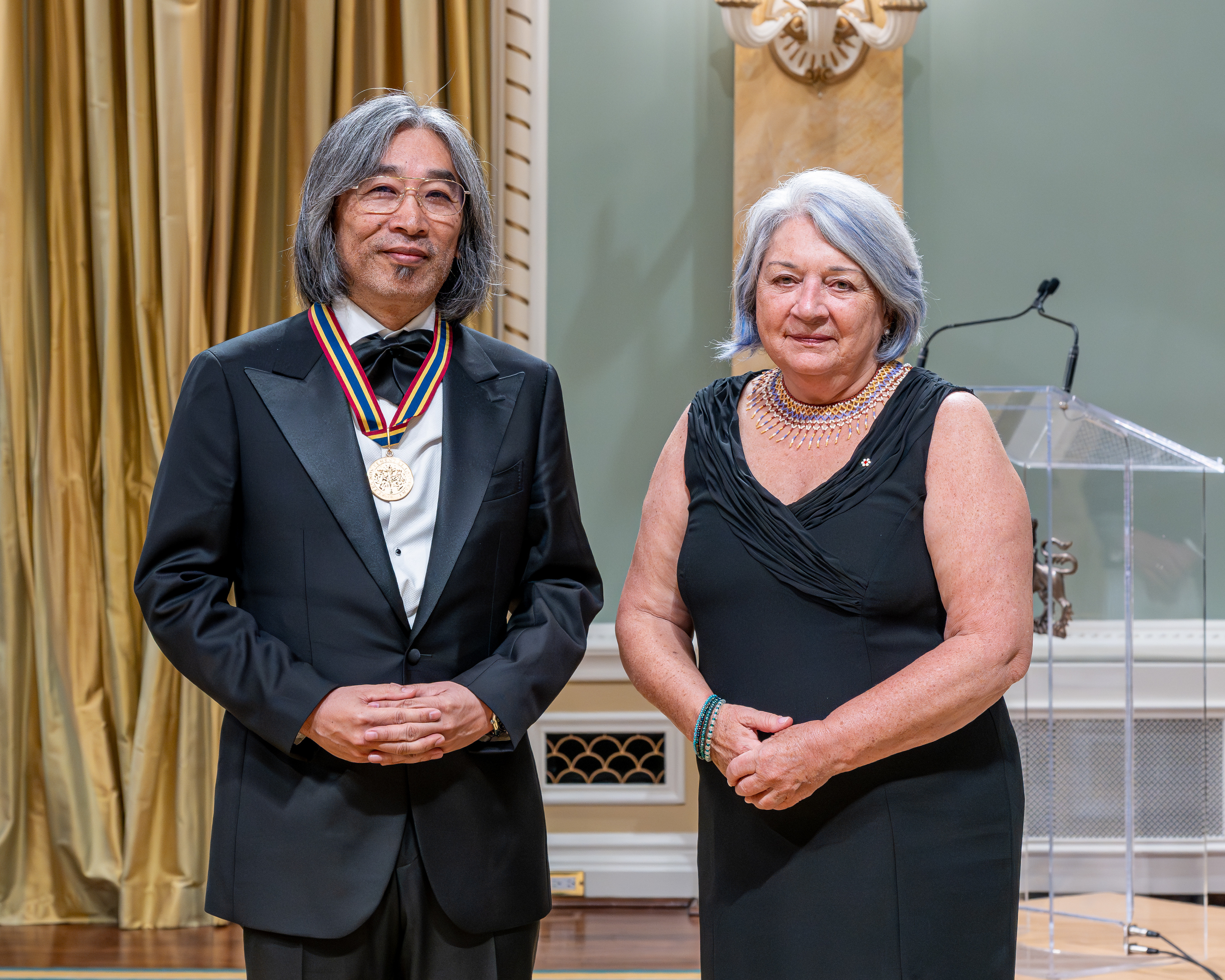 Governor General Mary Simon Governor General Performing Arts laureate Sae Hoon (Stan) Chung.