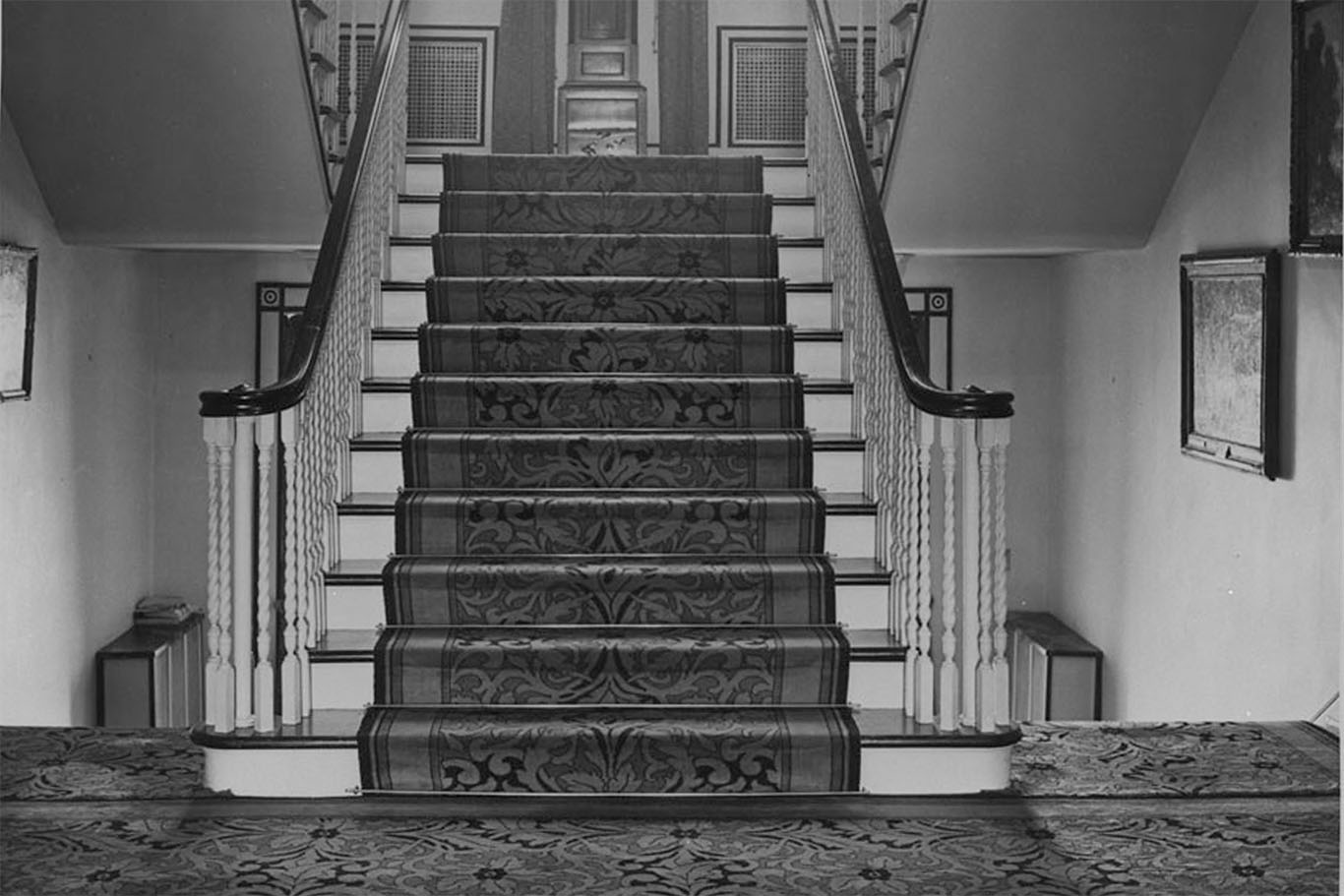 View of the Private Entrance Stairs from the Ground Floor, 1943