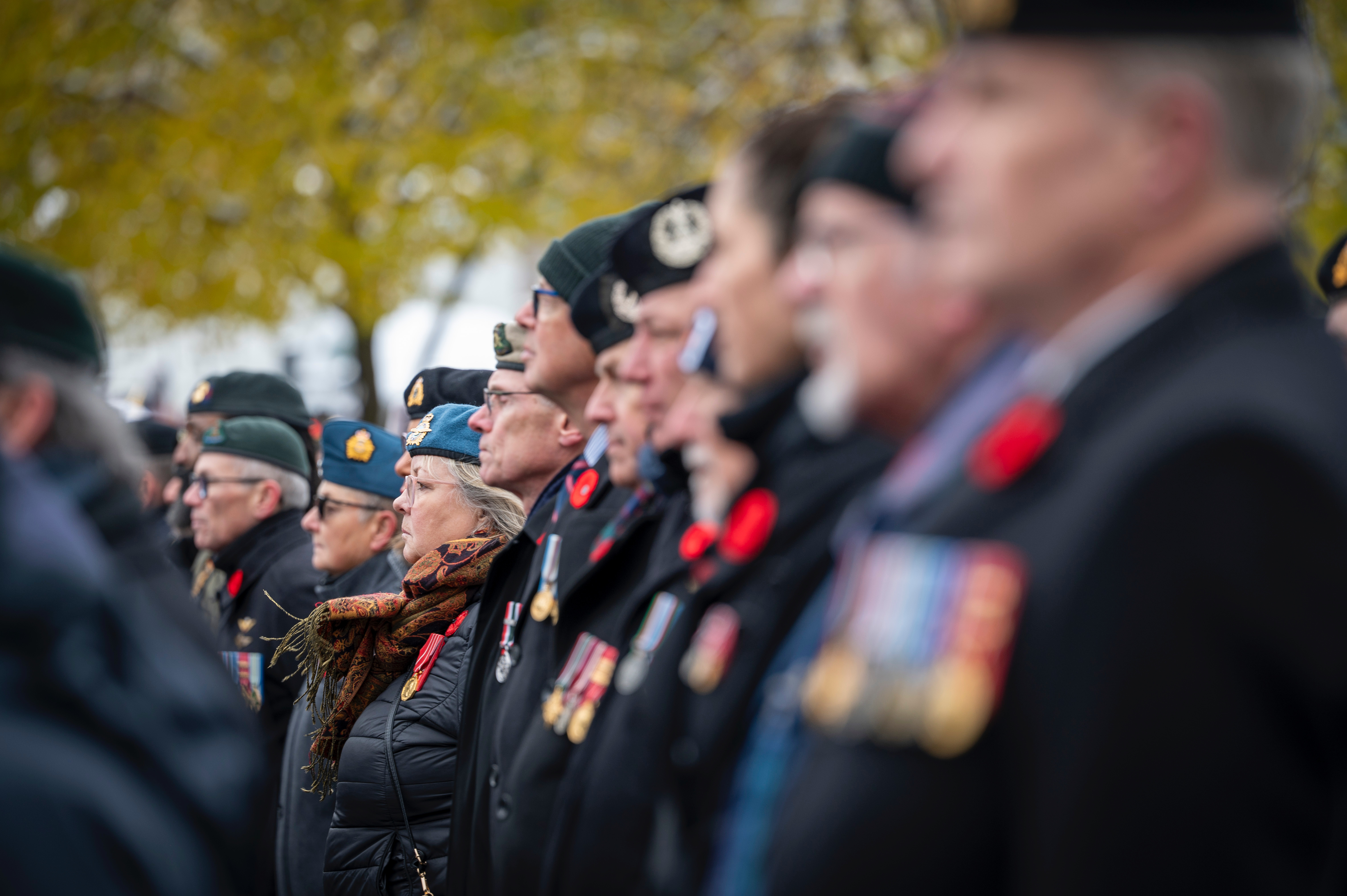 Crowd at the Remembrance Day ceremony in Ottawa.
