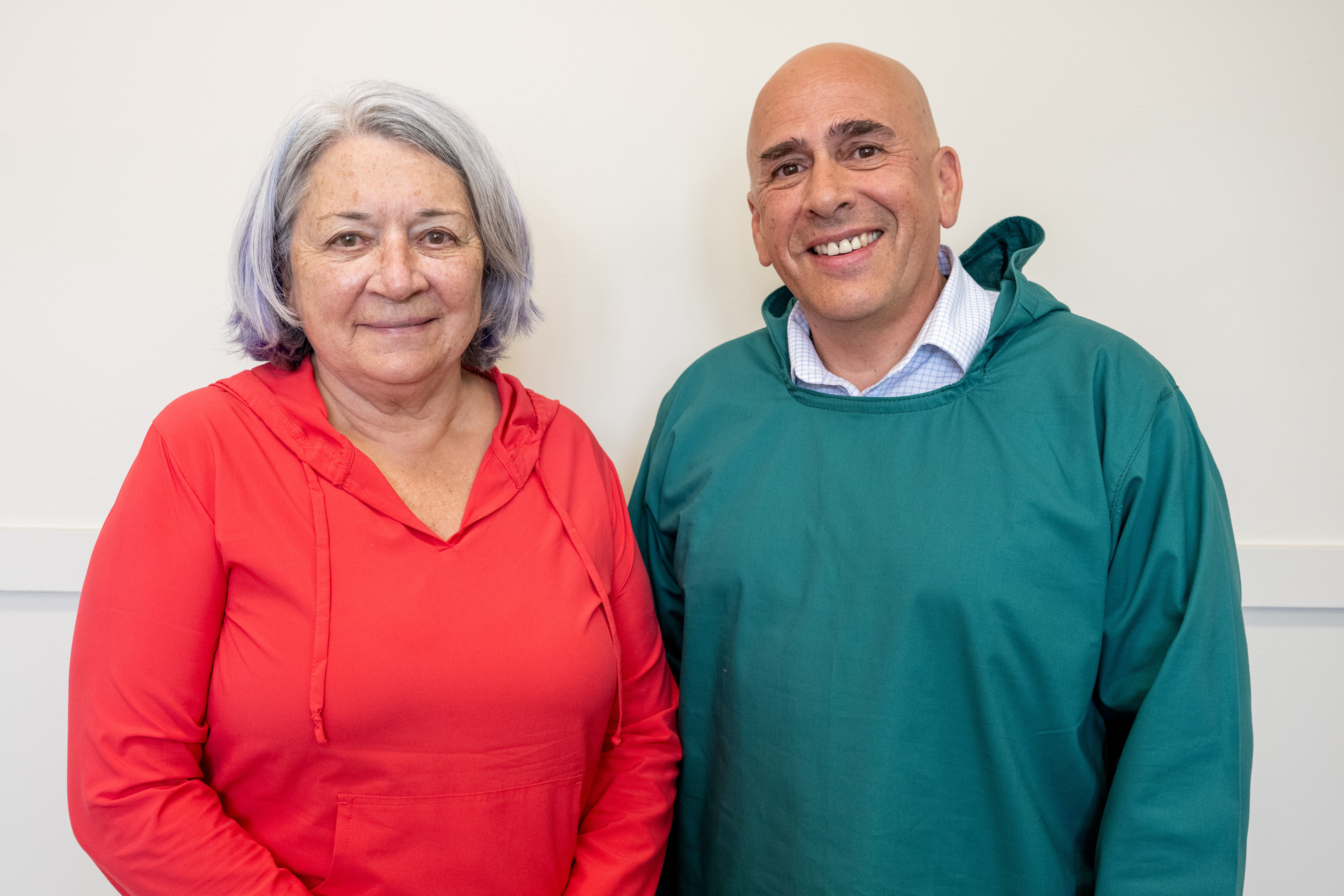 Governor General Mary Simon stands next to Todd Russell, President of the NunatuKavut Community Council.