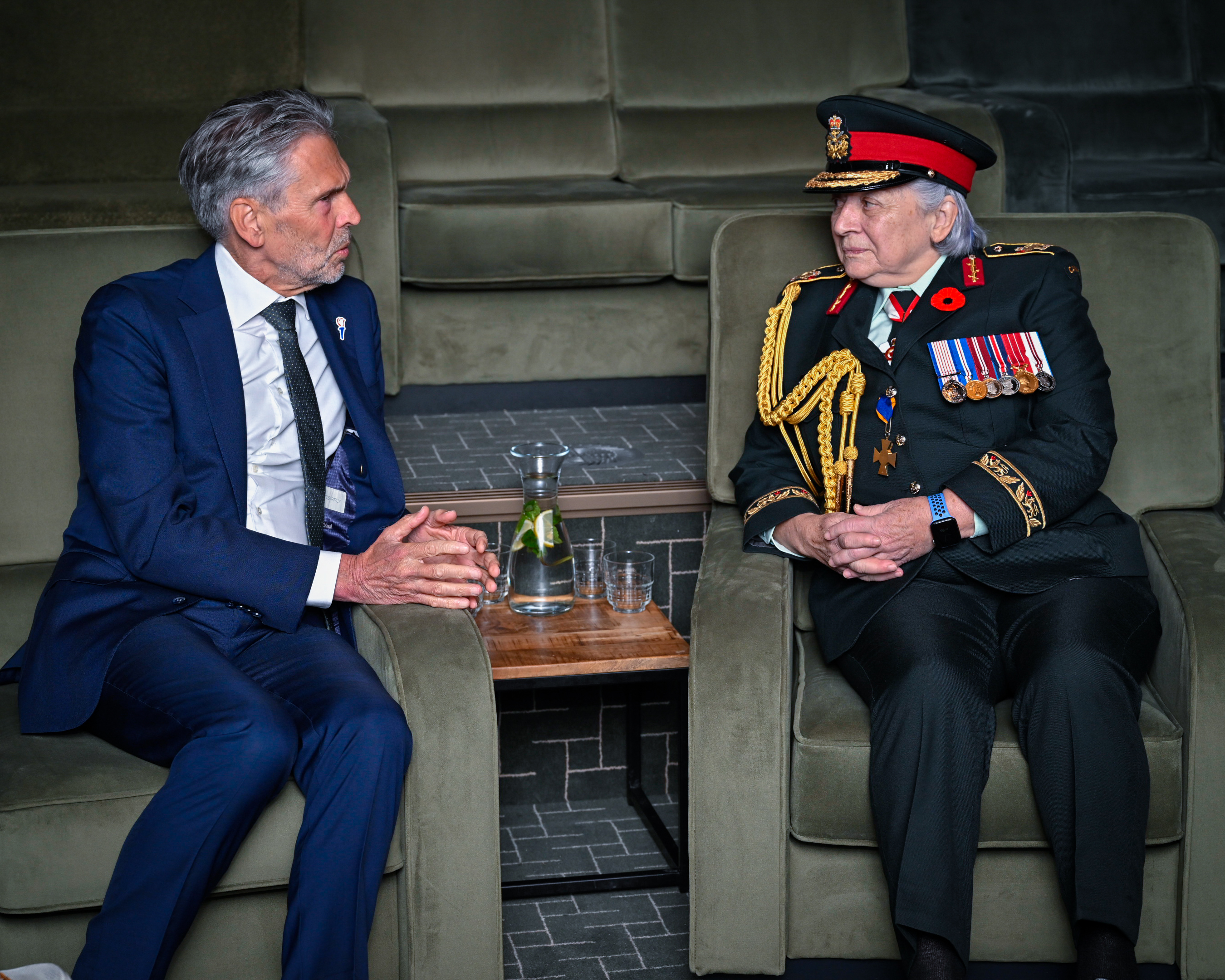 La gouverneure générale Mary Simon et le premier ministre des Pays-Bas Dick Schoof.