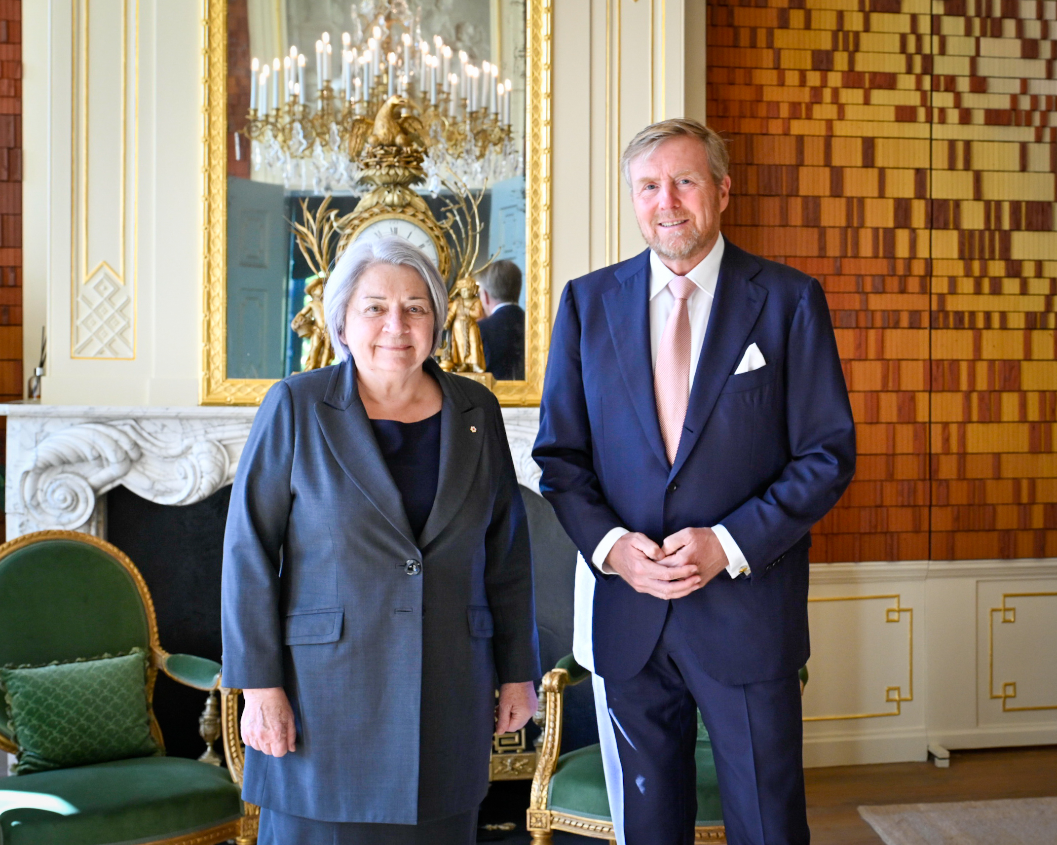 Gouverneure Générale Mary Simon et Sa Majesté le roi Willem-Alexander.