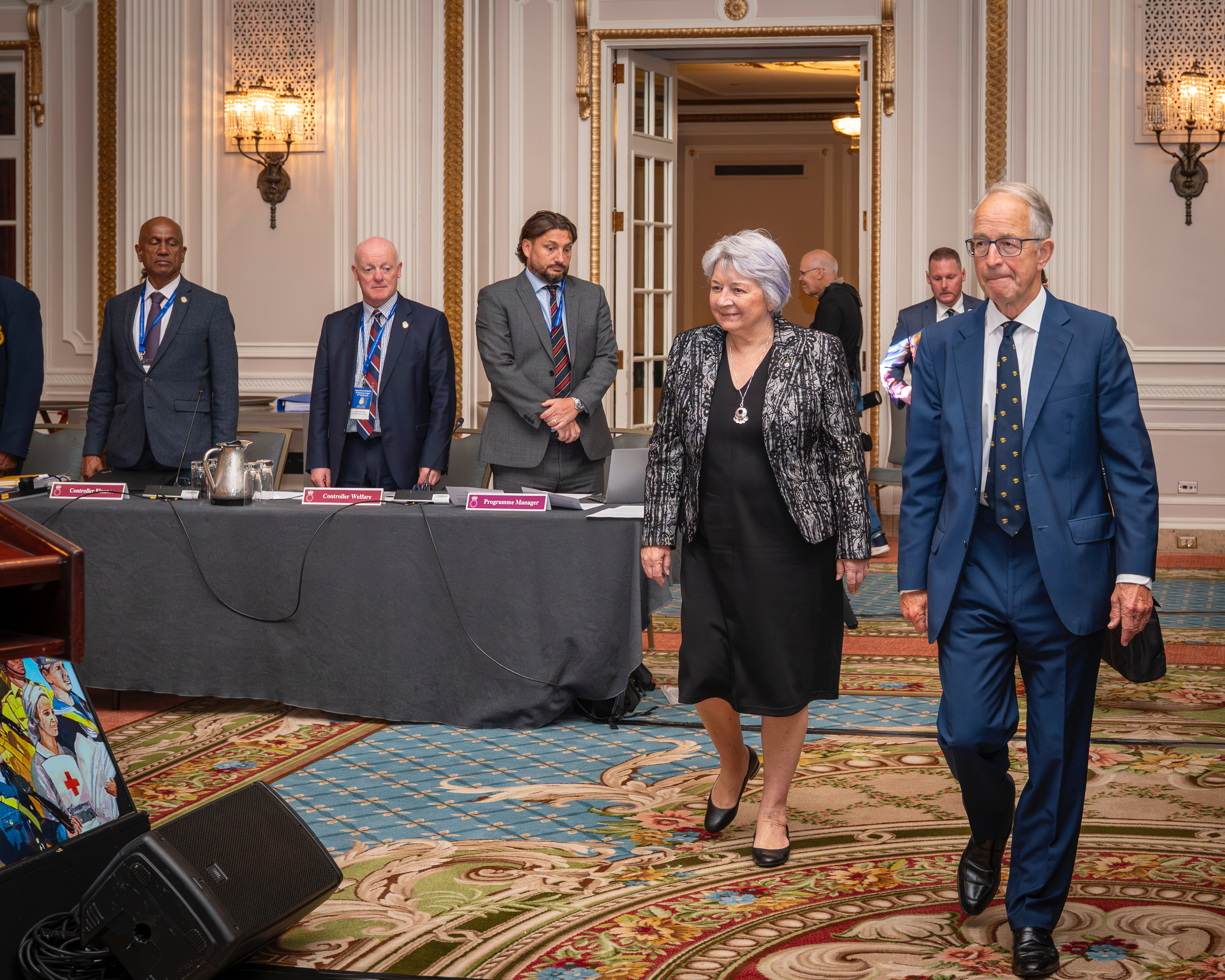 Governor General Mary Simon and General The Lord Richards of Herstmonceux at the Royal Commonwealth ex-Services League -Official Opening of the 35th Conference.