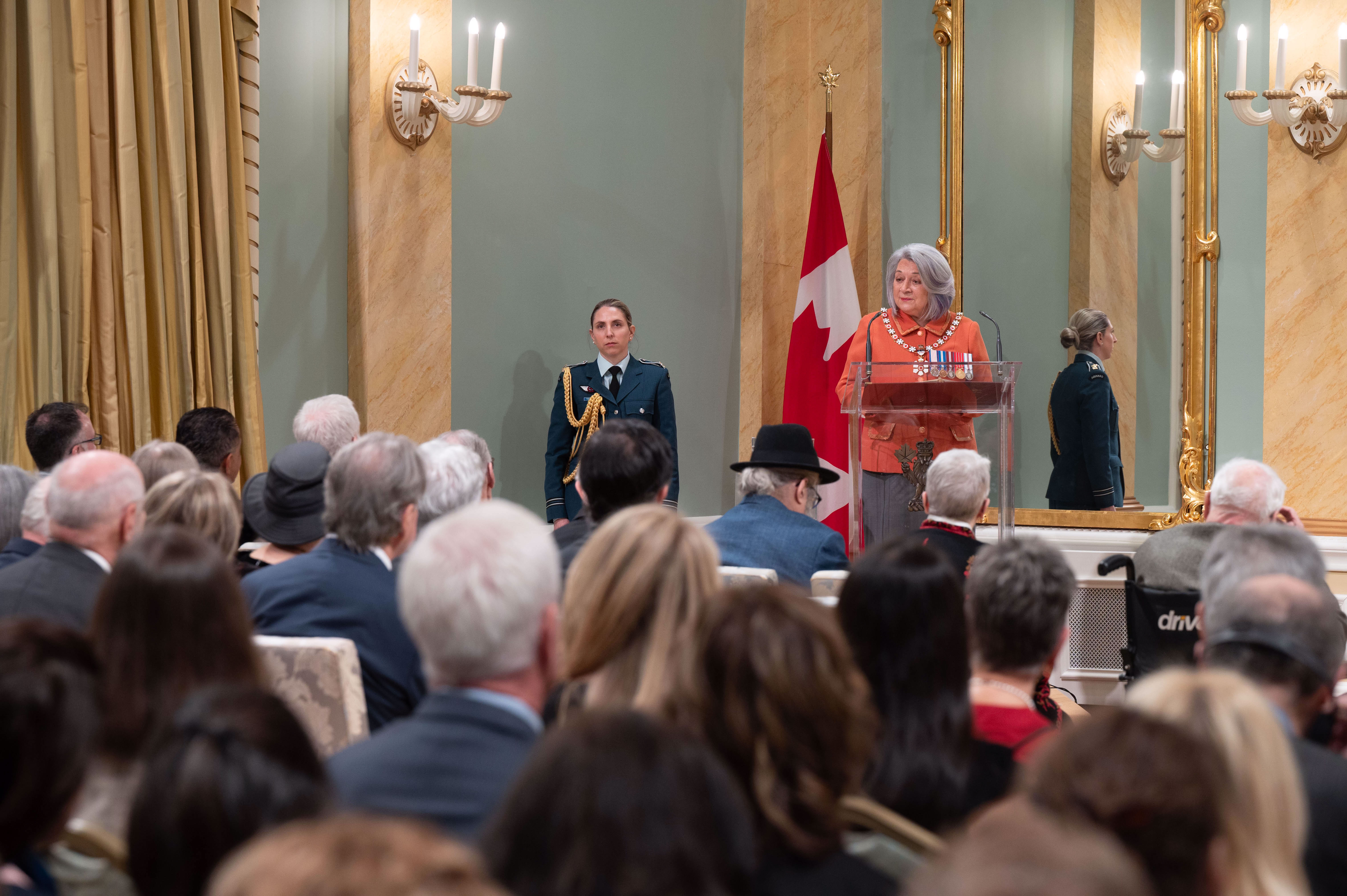 Governor General Mary Simon delivers her remarks