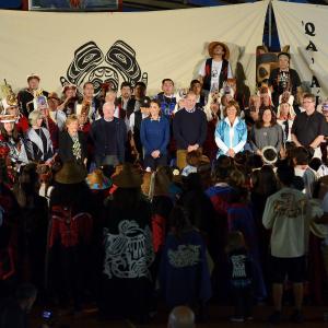 Tournée royale 2016 - Bella Bella et Cérémonie du bâton noir