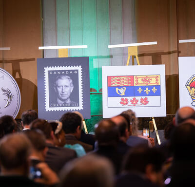 Coin, stamp, flag and crown designs unveiled during coronation event in Ottawa