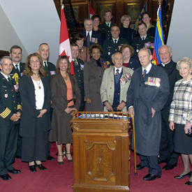 Cérémonie de bénédiction et de consécration des couleurs du 3e Bataillon du Royal 22e Régiment