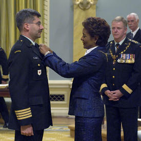 Cérémonie d’investiture de l’Ordre du mérite militaire, à Rideau Hall.