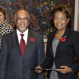 Présentation de lettres de commission et de créance à Rideau Hall