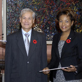 Présentation de lettres de commission et de créance à Rideau Hall