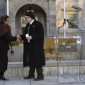 Dévoilement de la façade de Rideau Hall