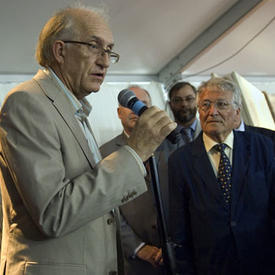 Presentation of the Grand Livre de Champlain and farewell to the crews of the Grande Traversée flotilla