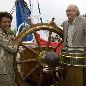 Présentation du Grand Livre de Champlain et salut aux équipages de la Flotille de la « Grande Traversée »