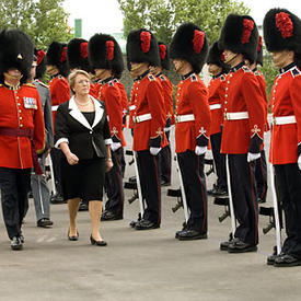 Governor General of Canada welcomes the President of the Republic of Chile to the Citadelle of Québec