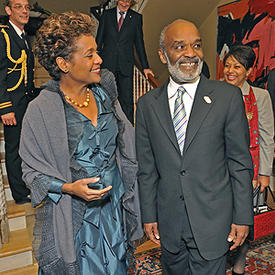 Dîner en l'honneur du président de la République d'Haïti