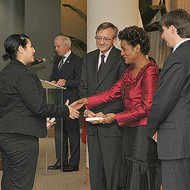 Présentation officielle de l'Appel des jeunes de la Francophonie et des Prix RFI-Reporters sans frontières-OIF 2008