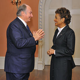 Governor General Welcomes His Highness the Aga Khan at Rideau Hall