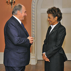 Governor General Welcomes His Highness the Aga Khan at Rideau Hall