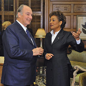 Governor General Welcomes His Highness the Aga Khan at Rideau Hall