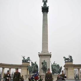 Visit to the Tomb of the Unknown Soldier at Heroes' Square in Budapest