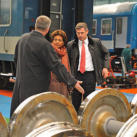 Visite de l’usine d’assemblage de wagons de Bombardier