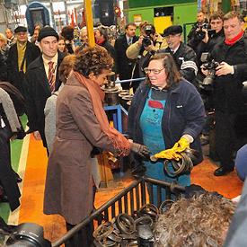 Visite de l’usine d’assemblage de wagons de Bombardier