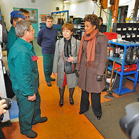 Visite de l’usine d’assemblage de wagons de Bombardier