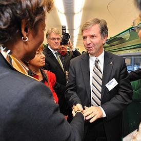 Visite de l’usine d’assemblage de wagons de Bombardier