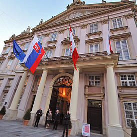 Tour of Historical Center and Visit to City Hall in Bratislava