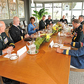 Meeting with the Armed Forces Council at the Citadelle of Québec