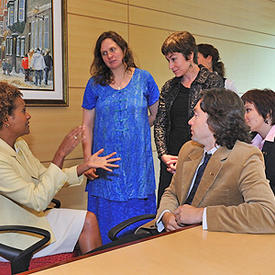 Discussion at the Centre d’études nordiques at Université Laval
