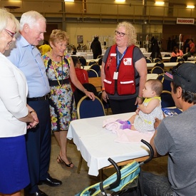 Meeting with Wildfires Evacuees in Saskatchewan