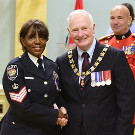 Cérémonie d'investiture de l'Ordre du mérite des corps policiers