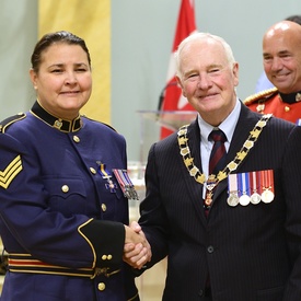 Cérémonie d'investiture de l'Ordre du mérite des corps policiers