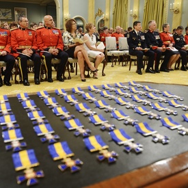 Cérémonie d'investiture de l'Ordre du mérite des corps policiers