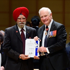 Presentation of Honours in Vancouver