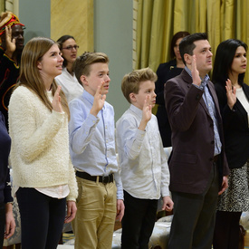 Cérémonie de citoyenneté à Rideau Hall