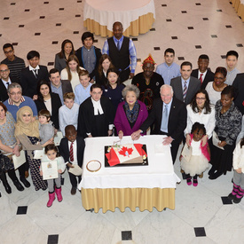 Cérémonie de citoyenneté à Rideau Hall