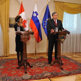 Meeting with the Media at Brdo Castle, Slovenia