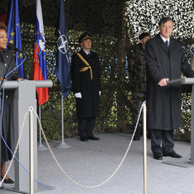 Visite aux casernes Franc Rozman Stane (Slovénie)